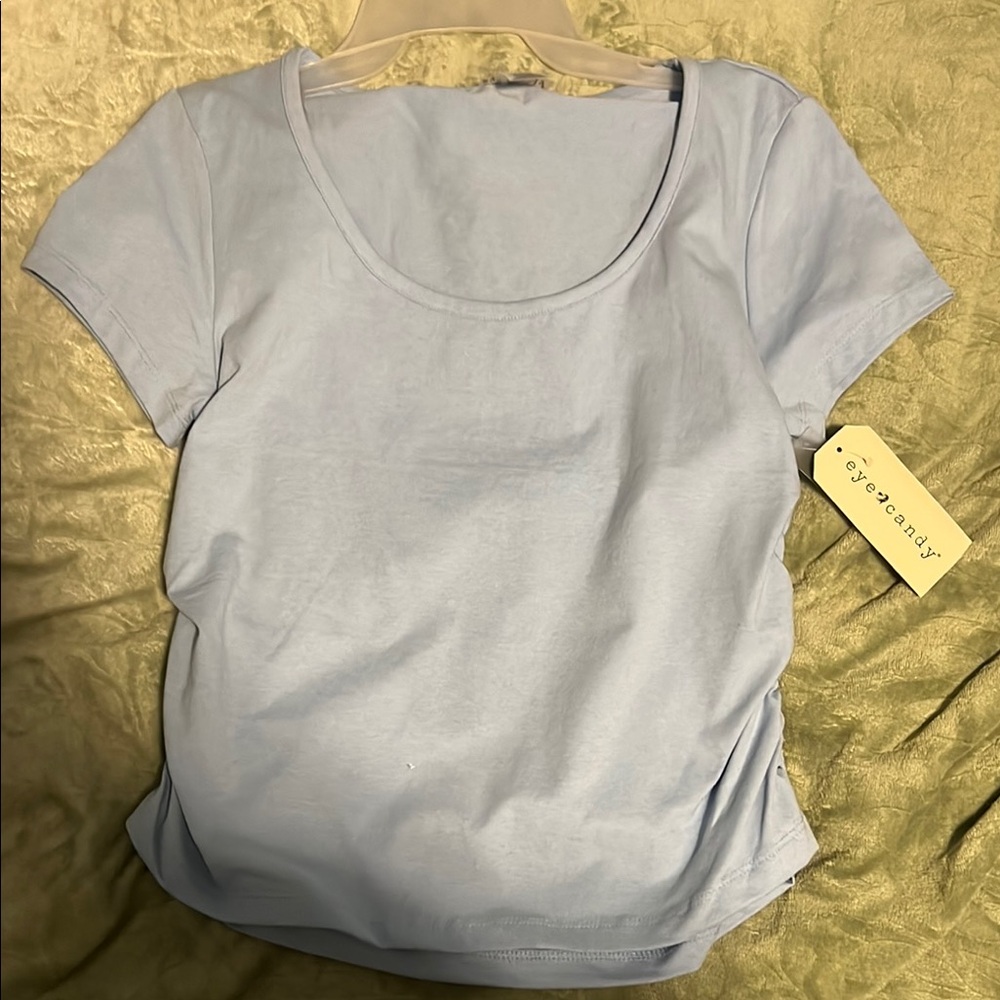 Eye Candy Light Blue Short Sleeve Tee